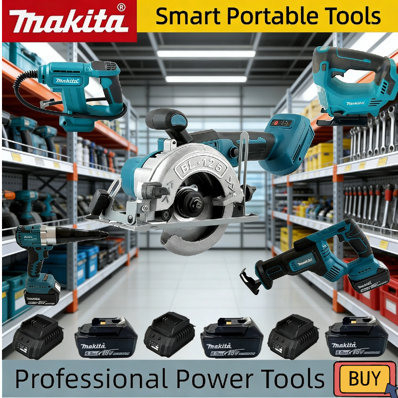 Rivet Gun Air - Makita Cordless 18V Power Tool Set: