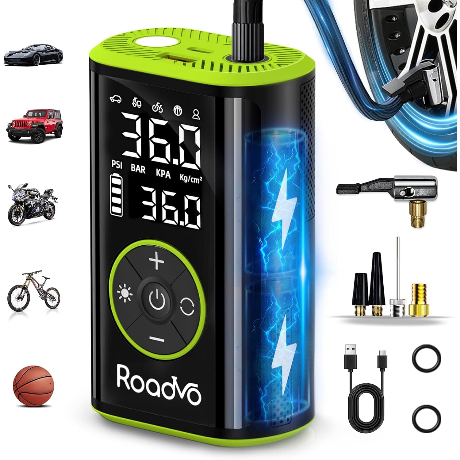 Air Compressor - Tire Inflator Portable Air Compressor 150PSI