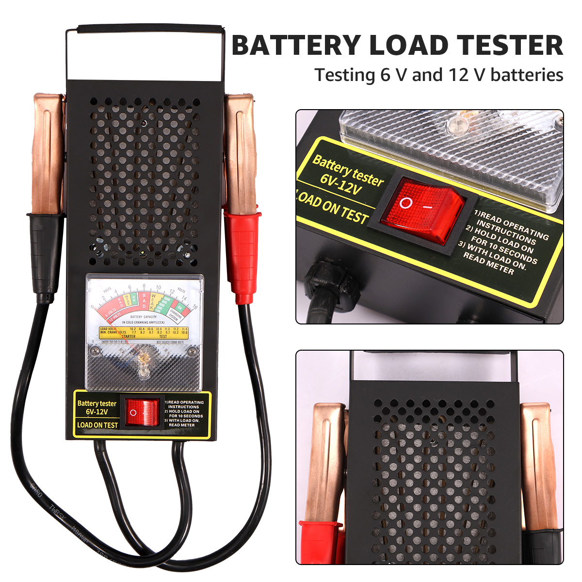 Car Battery Load Tester 6V-12V - Battery Load Tester reseña y precio