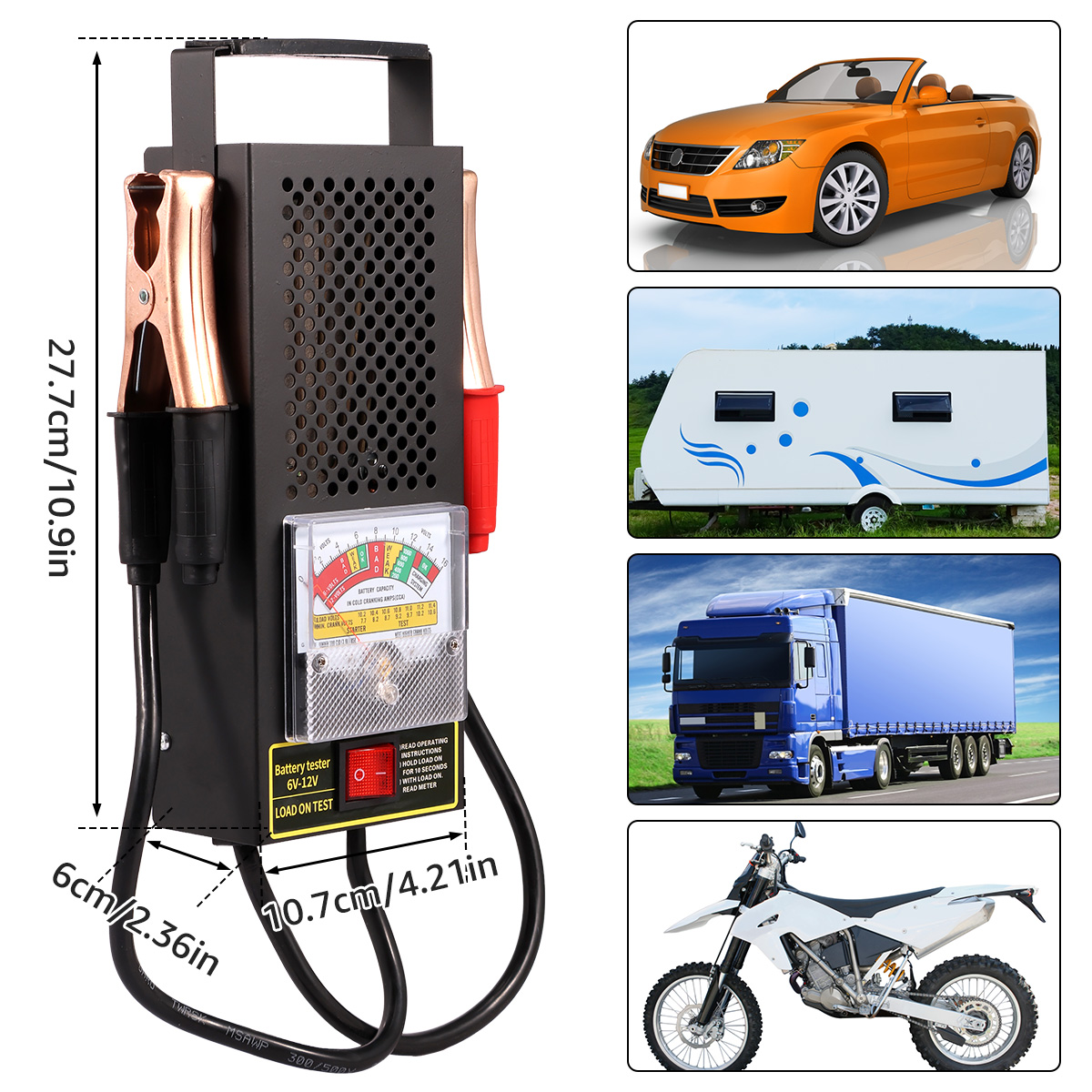 Car Battery Load Tester 6V-12V - Battery Load Tester reseña y precio