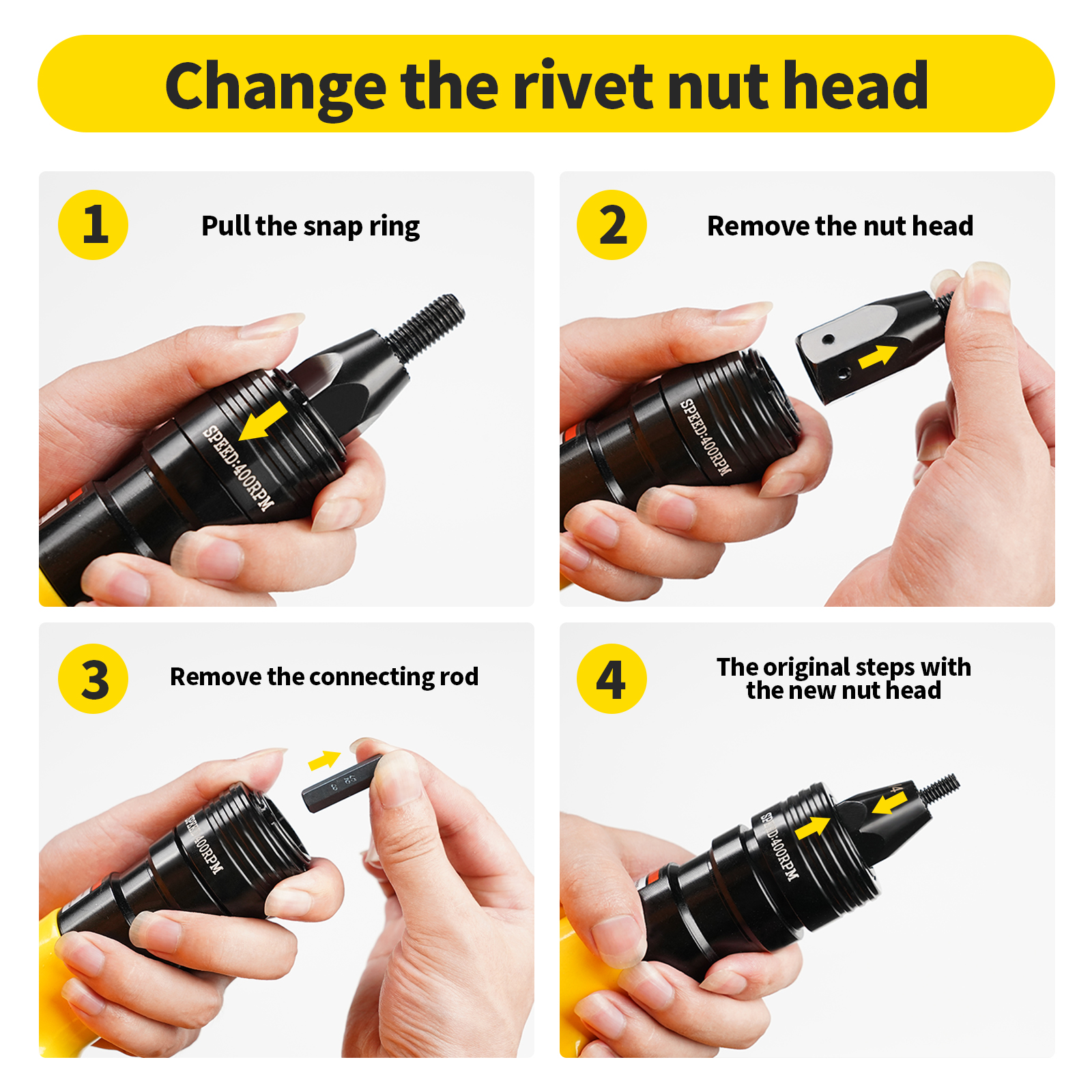 HIFESON Pneumatic Rivet Nut Gu - Rivet Gun Air reseña y precio