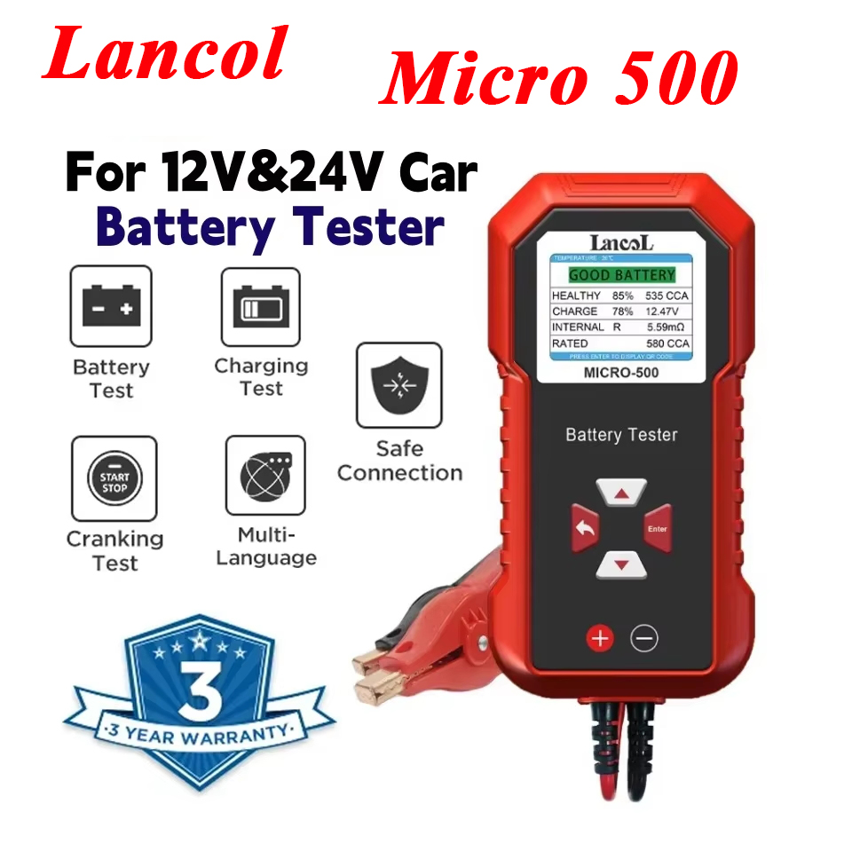 Lancol Micro 500 12V 24V Car B - Battery Load Tester reseña y precio