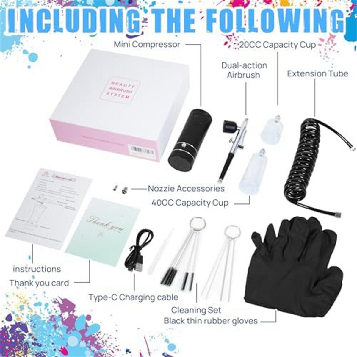 AirBrush Kit with Air Compress - Air Compressor reseña y precio