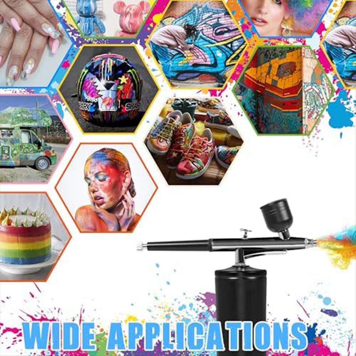 AirBrush Kit with Air Compress - Air Compressor reseña y precio