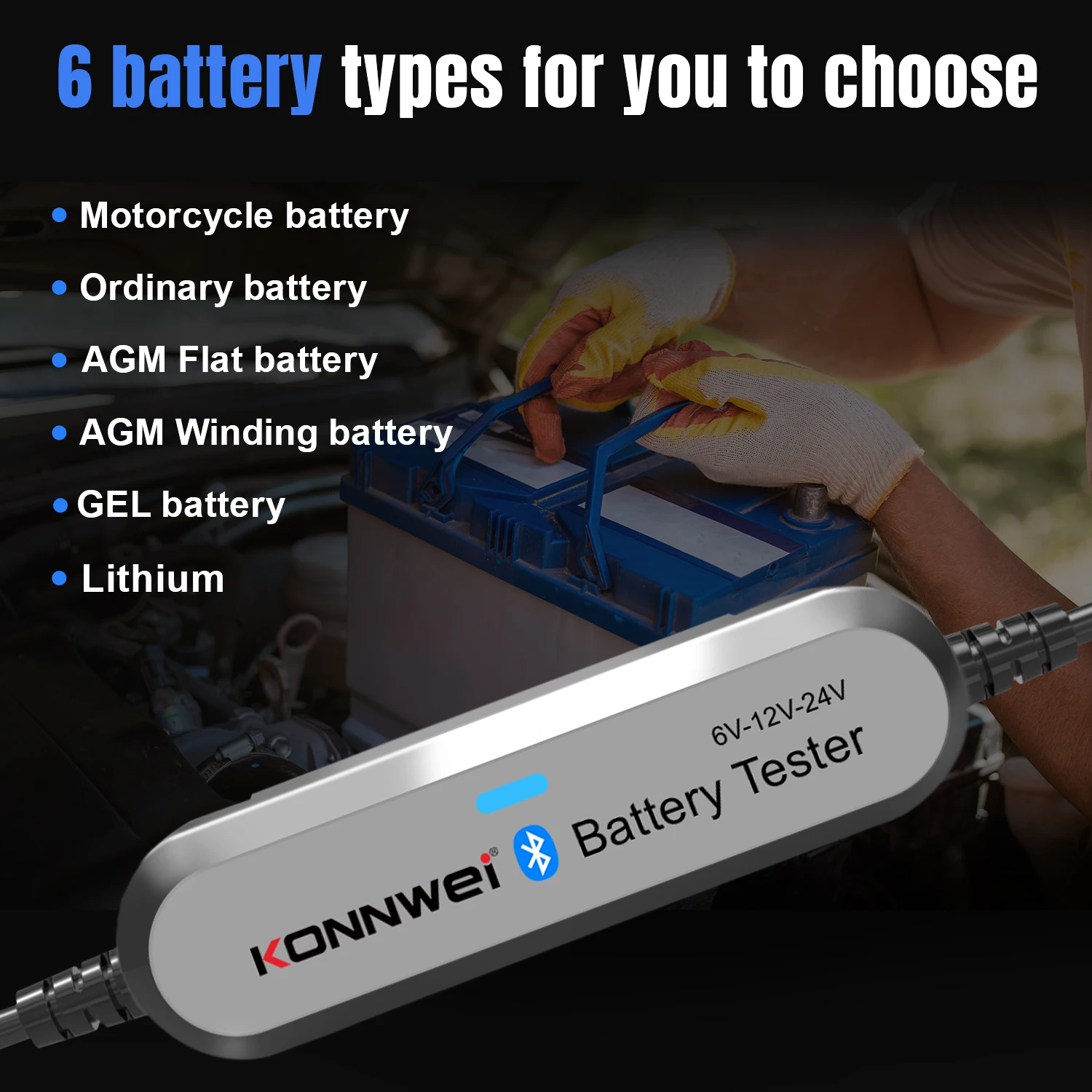 2026 KONNWEI BK200 Bluetooth 5 - Battery Load Tester reseña y precio