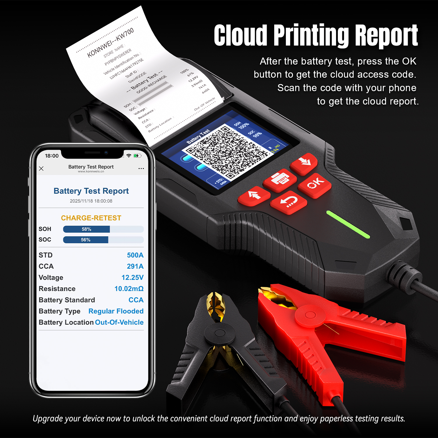 KONNWEI KW700 12V 24V Car & Tr - Battery Load Tester reseña y precio