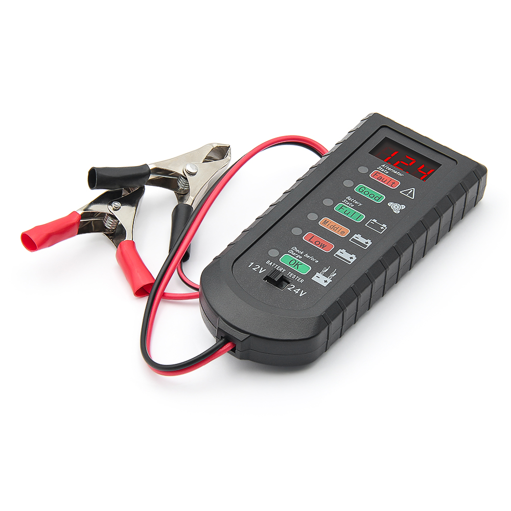 12V 24V Car Battery Tester LED - Battery Load Tester reseña y precio