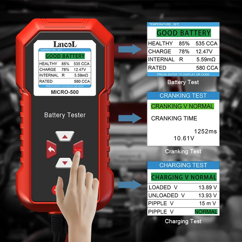 Lancol Micro 500 12V Car Batte - Battery Load Tester reseña y precio
