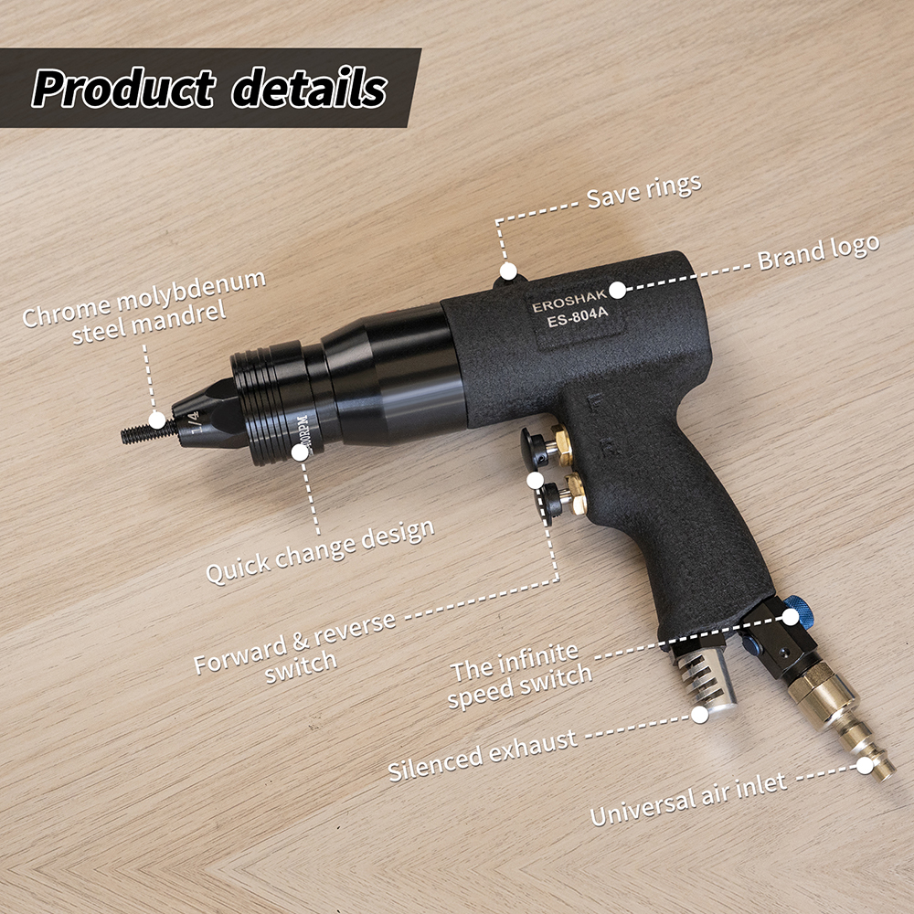 M3 M4 M5 M6 M8 M10 M12 Pneumat - Rivet Gun Air reseña y precio