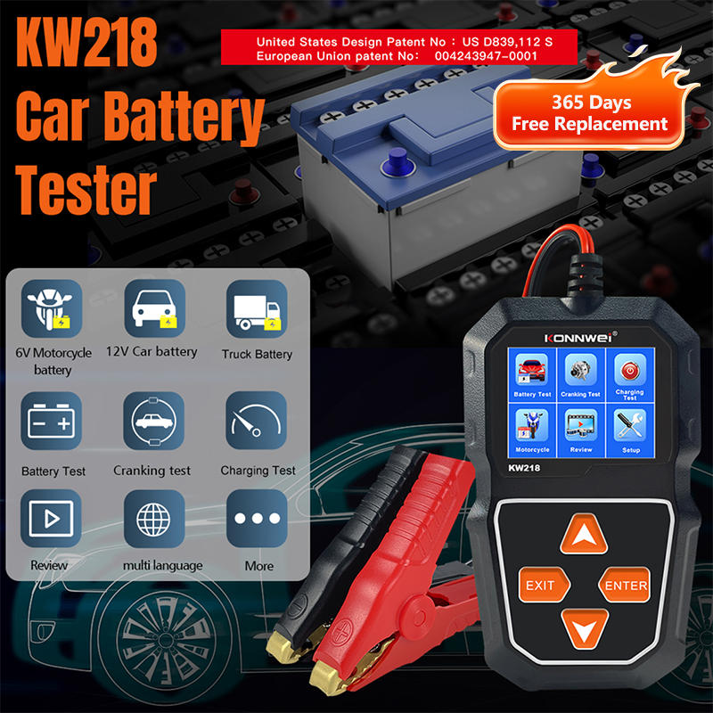 KONNWEI KW218 6V 12V Car Motor - Battery Load Tester reseña y precio