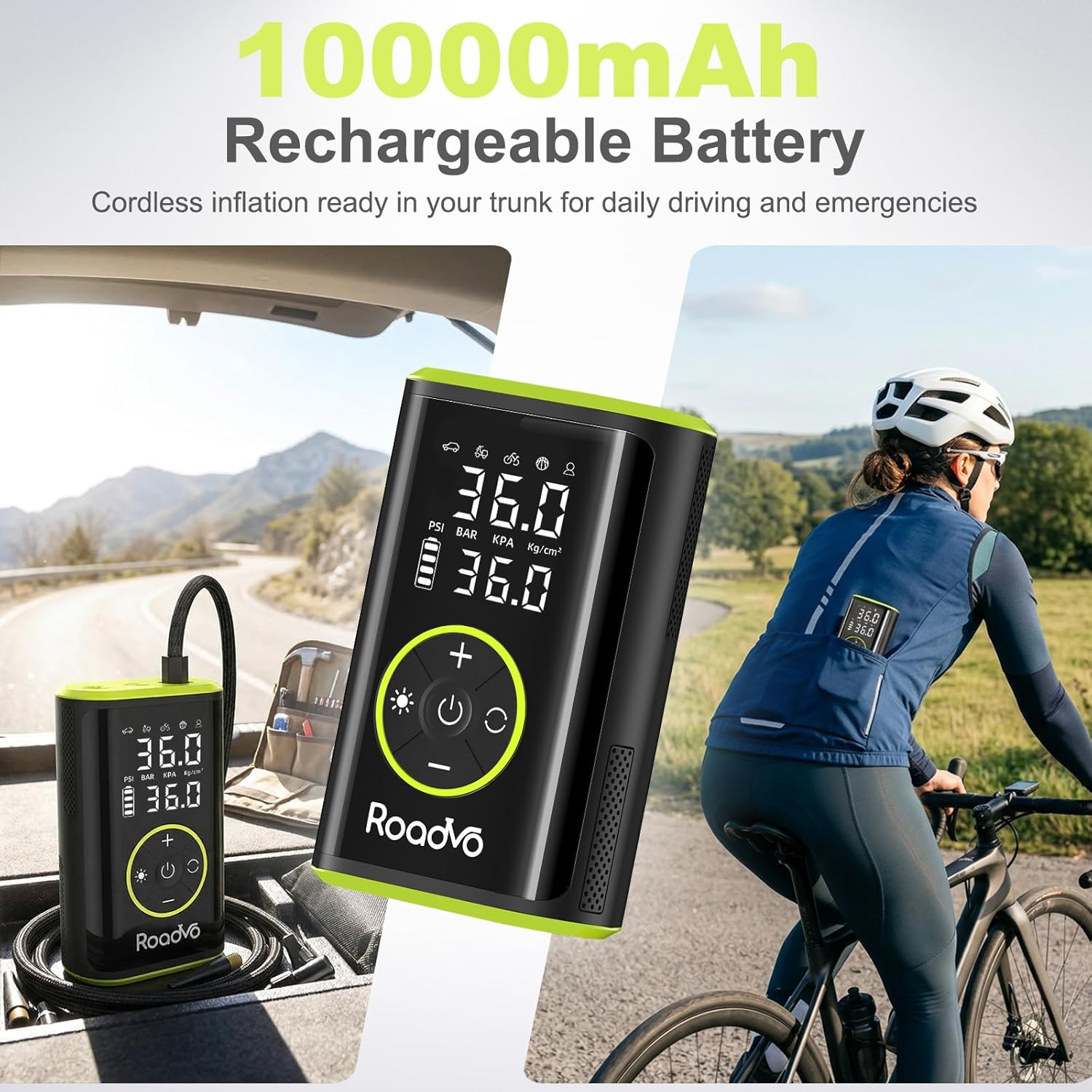 Tire Inflator Portable Air Com - Air Compressor reseña y precio