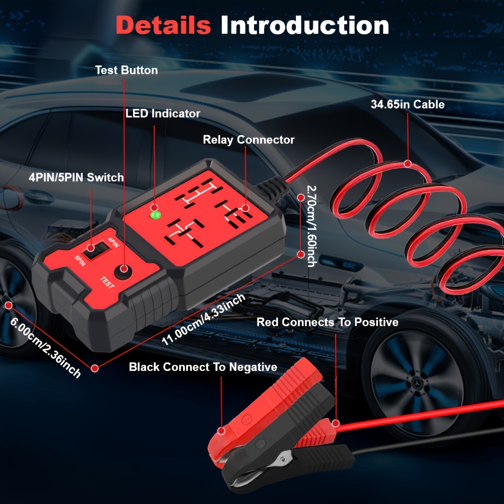 Led Indicator Light Car Batter - Battery Load Tester reseña y precio
