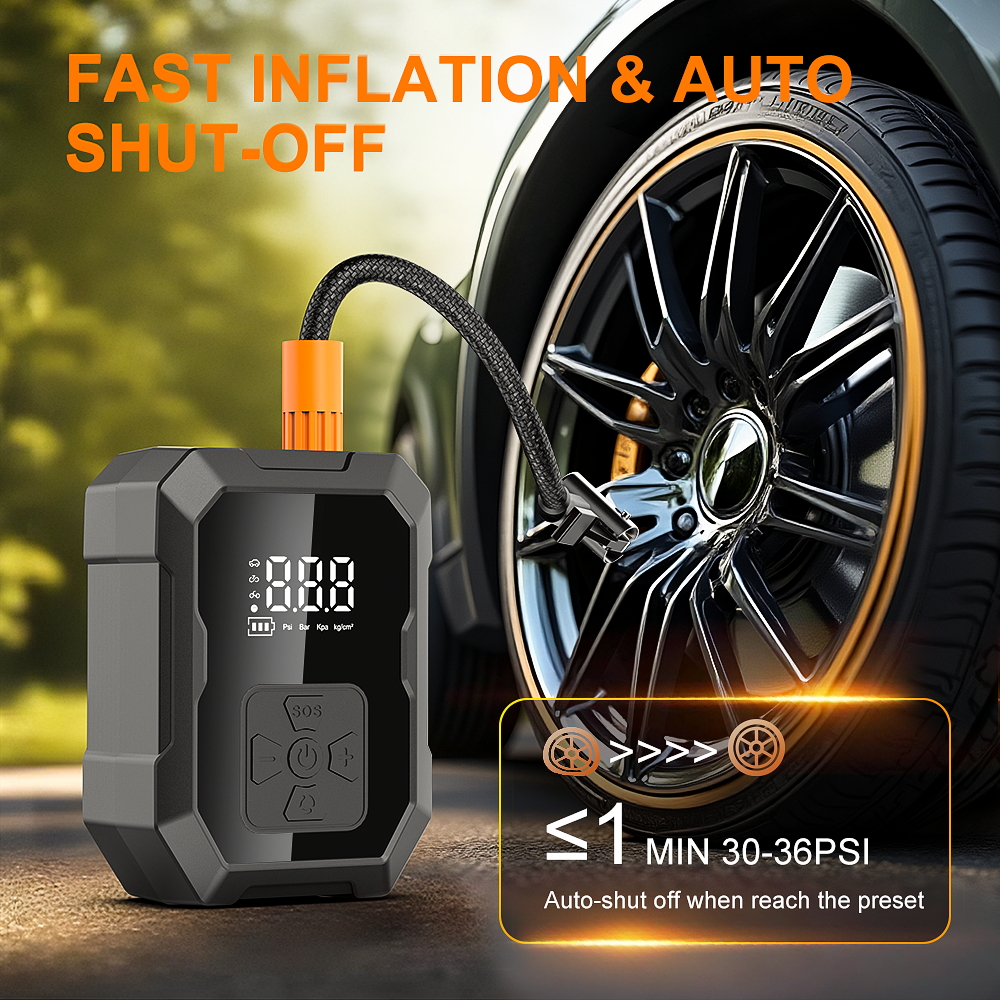 YIJU Mini Air Pump Tire Inflat - Air Compressor reseña y precio